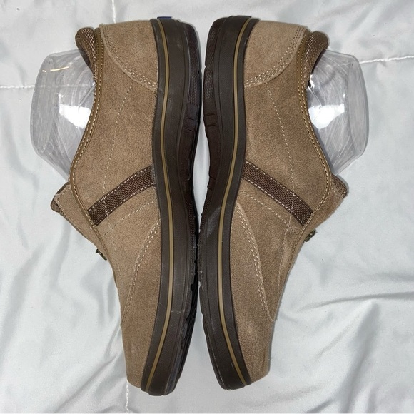 Keds Suede Sneakers Size 7 Brown Tan Slip On Zip Walking Shoes Loafers - Picture 5 of 10